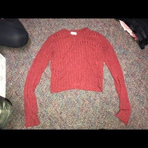 PacSun long sleeve crop top